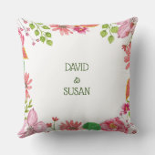 宗教的な50周年結婚記念日の花 クッション (裏面)