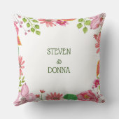 宗教的な55周年結婚記念日の花 クッション (裏面)