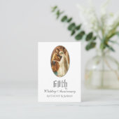 宗教的な60周年結婚記念日の祈りカード 名刺 (スタンド正面)
