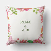 宗教的な65周年結婚記念日の花 クッション (裏面)