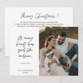 宗教的な、メリークリスマス、キリスト教の家族写真 シーズンカード (正面/裏面)