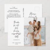 宗教的な、メリークリスマス、キリスト教の家族写真 ポストカード (正面/裏面)