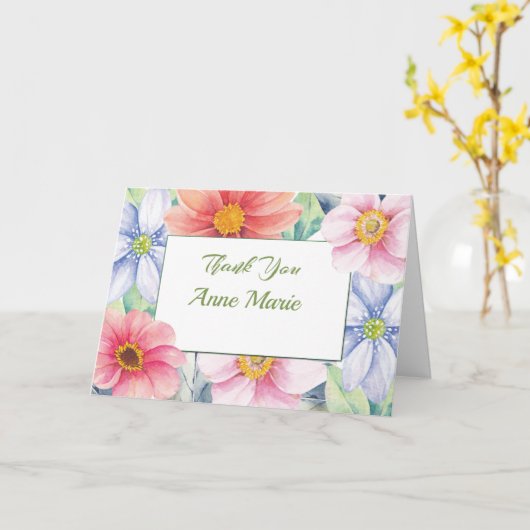 宗教的にカスタマイズ可能なサービスを提供してくれてありがとう カード (黄色い花)