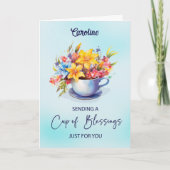 宗教的に名前をカスタムする介護者の親を奨励 カード (正面)