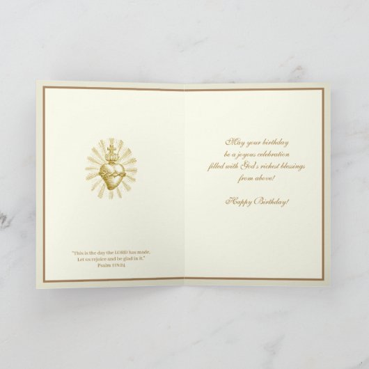 宗教的に神聖なハートのイエスフローラ聖なる書物、 経典 カード (内部)