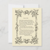 宗教的に神聖なハートのイエス聖なる書物、 経典祈りの言葉 (裏面)