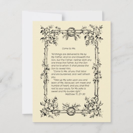 宗教的に神聖なハートのイエス聖なる書物、 経典祈りの言葉 (裏面)