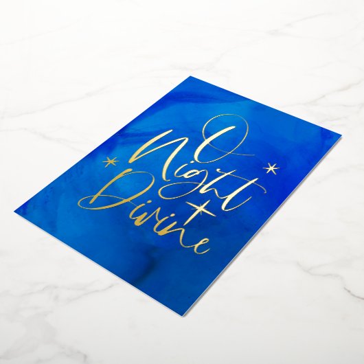 宗教的に美しい金箔カード 箔シーズンカード (回転した状態)