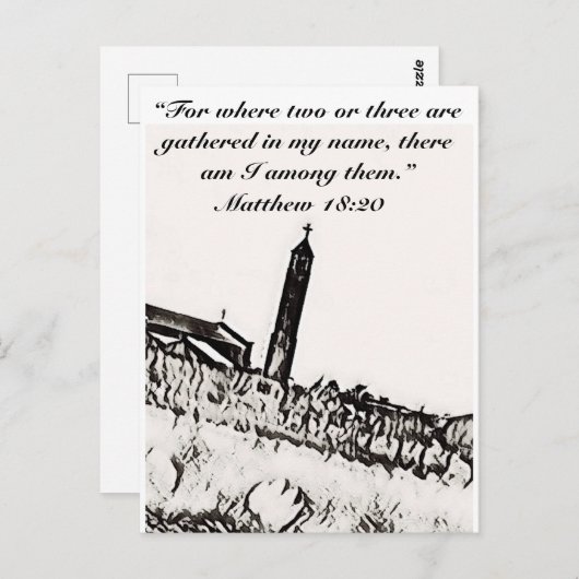 宗教的はがき ポストカード (正面/裏面)