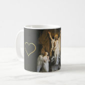 宗教的アートのカール・ブロッホによる復活 コーヒーマグカップ (正面左)