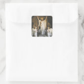 宗教的アートのカール・ブロッホによる復活 スクエアシール (バッグ)