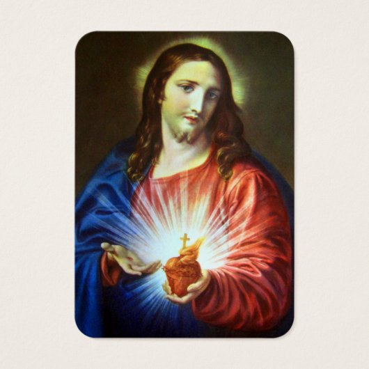 宗教的イエスハート葬儀記念祈りの言葉聖 (正面)