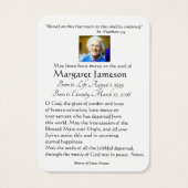 宗教的イエスハート葬儀記念祈りの言葉聖 (裏面)