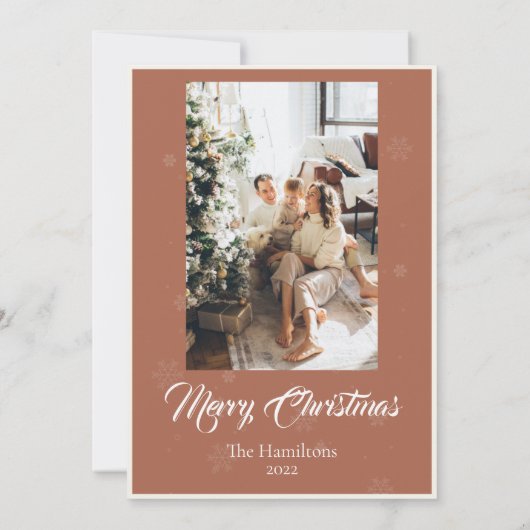 宗教的イエス・クリスマス家族の写真カード 招待状 (裏面)