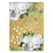 宗教的イベントエンジェル金ゴールドグリッター テーブルナンバー (裏面)