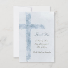 宗教的イベント青十字サンキューカード カード