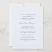 宗教的エレガントなフォーマルクインチェニェラ写真 招待状 (正面)