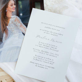 宗教的エレガントなフォーマルクインチェニェラ写真 招待状