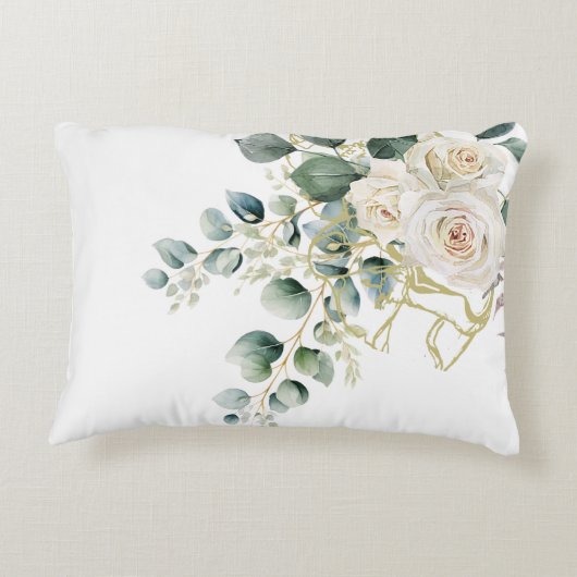 宗教的エレガントバラグリーンウォッシュクロス アクセントクッション (裏面)