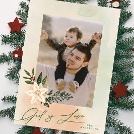 宗教的エレガント枠フローラ写真神は愛である シーズンカード