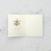 宗教的エレガント金ゴールドヴァージンメアリーリリー カード (内部)