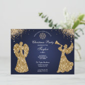 宗教的エンジェルクリスマスファミリーディナーパーティー 招待状 (スタンド正面)