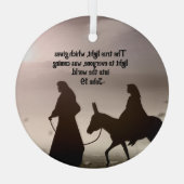 宗教的カスタムなクリスマス装飾 ガラスオーナメント (裏面)