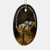 宗教的カスタムなクリスマス装飾 セラミックオーナメント (右)