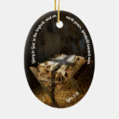 宗教的カスタムなクリスマス装飾 セラミックオーナメント (裏面)