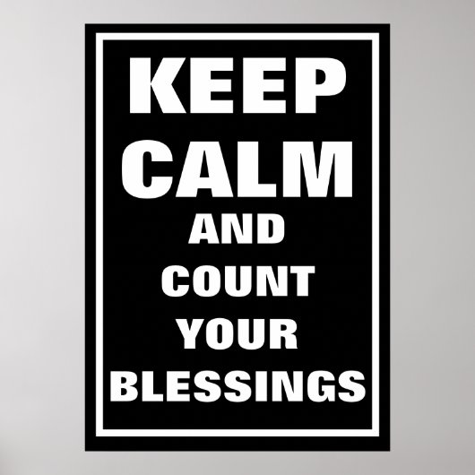 宗教的カソリッ保クの冷静な数恵み ポスター (正面)