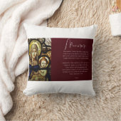 宗教的カソリッ賛美クヴァージンメアリーピロー クッション (ブランケット)