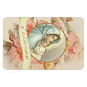 宗教的カソリッ賛美クヴァージンメアリーベビーイエス マグネット (横)