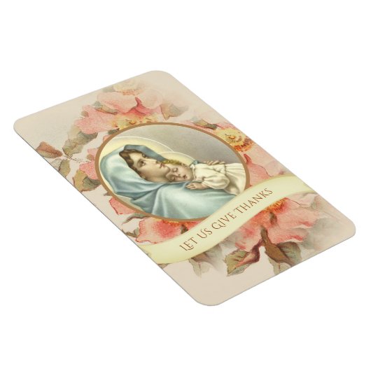 宗教的カソリッ賛美クヴァージンメアリーベビーイエス マグネット (右側)