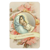 宗教的カソリッ賛美クヴァージンメアリーベビーイエス マグネット (縦)