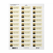 宗教的カソリッ賛美クヴァージンメアリーヴィンテージ ラベル (フルシート)