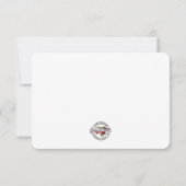 宗教的カトリックヴァージンメアリーフローラ弔意T サンキューカード (裏面)