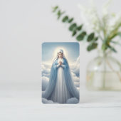 宗教的カトリック祈りの言葉ヴァージンメアリー 名刺 (スタンド正面)