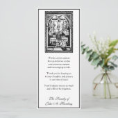 宗教的カトリック葬儀悔やみや弔慰ありがとう カード (スタンド正面)
