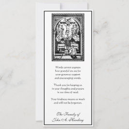 宗教的カトリック葬儀悔やみや弔慰ありがとう カード
