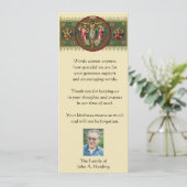 宗教的カトリック葬儀悔やみや弔慰ありがとう カード (スタンド正面)