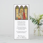 宗教的カトリック葬儀悔やみや弔慰ありがとう カード (スタンド正面)