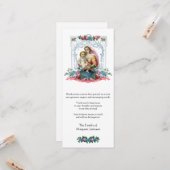 宗教的カトリック葬儀悔やみや弔慰ありがとう カード (正面/裏面インサイチュ)