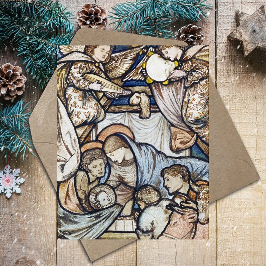 宗教的キリスト教のクリスマス出生Burne-Jones シーズンポストカード