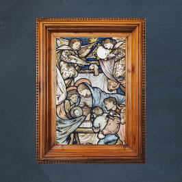 宗教的キリスト教のクリスマス出生Burne-Jones ポスター