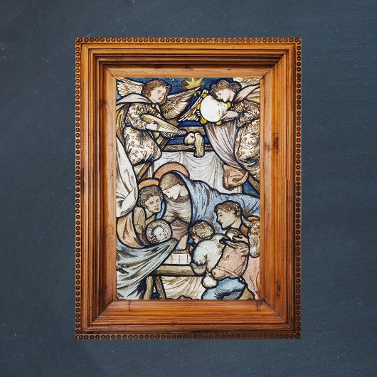 宗教的キリスト教のクリスマス出生Burne-Jones ポスター