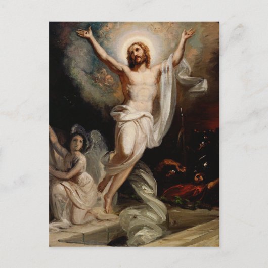 宗教的キリスト教イエス復活イースター シーズンポストカード (正面)