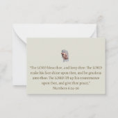 宗教的キリスト教カトリックサンキューカード ノートカード (裏面)