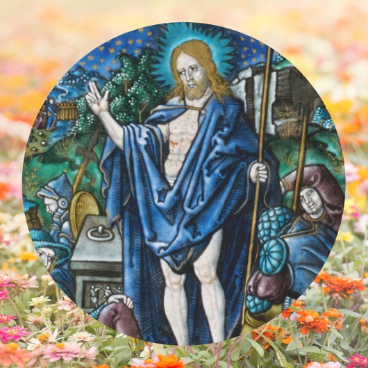 宗教的キリスト教カトリック復活祭の復活 ラウンドシール