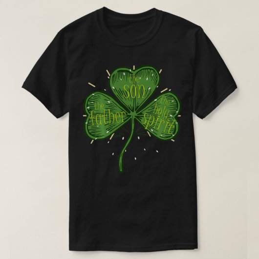 宗教的キリスト教カトリックSt patricks dayアイルランド Tシャツ (デザイン正面)