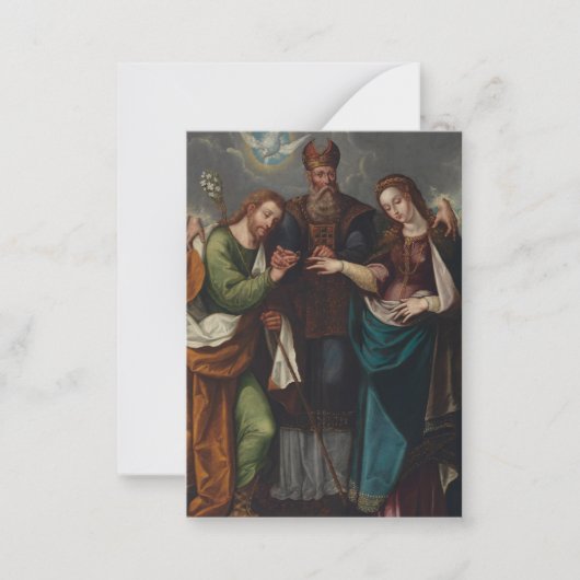 宗教的キリスト教カト結婚リックの祈りの言葉聖 ノートカード (正面)